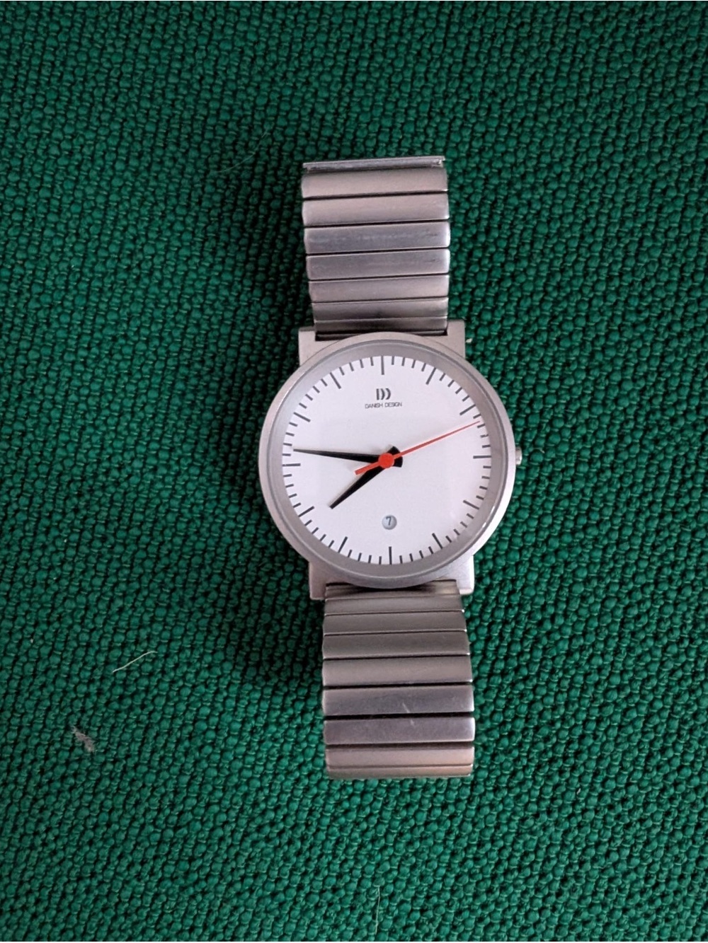 Danish Design Stainless Steel Watch - Silver with White Dial